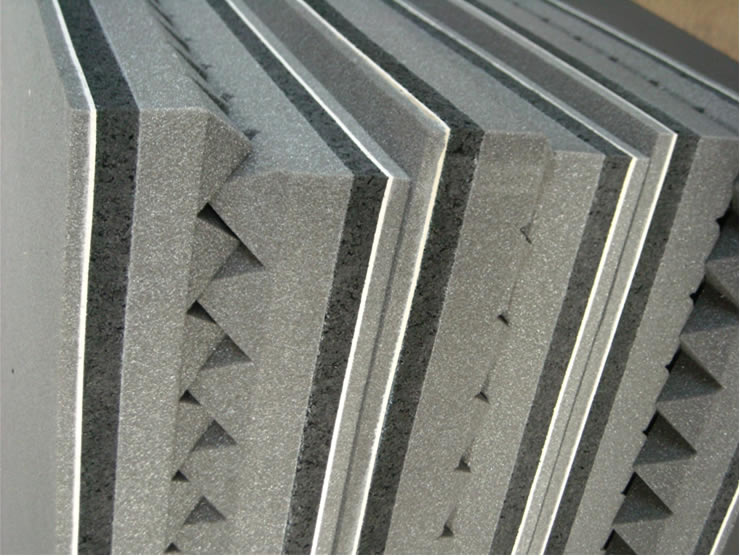 Sound absorption foam panels