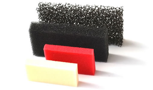 cross-linked foam microscope vision