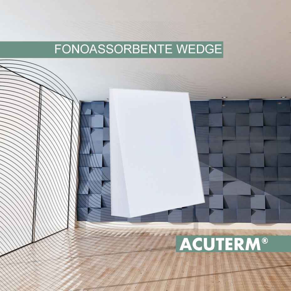 Pannello fonoassorbente a forma wedge per design di interni