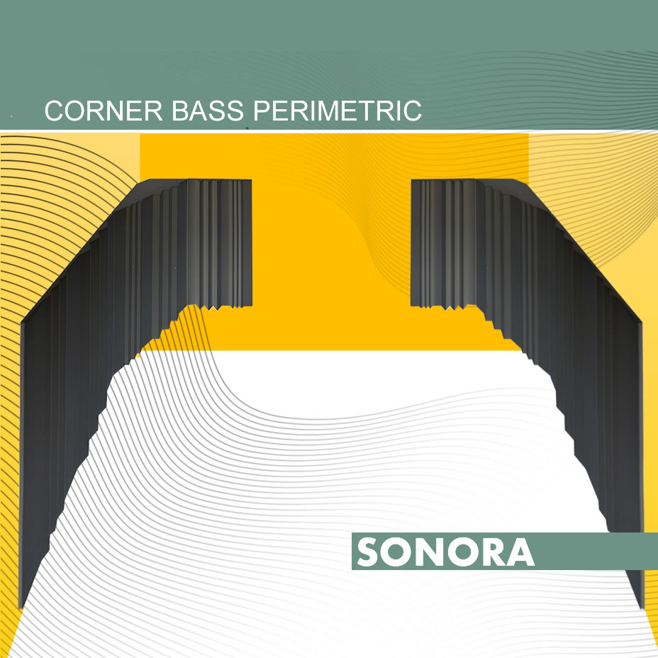 Set Studio Corner bass trap in materiale espanso