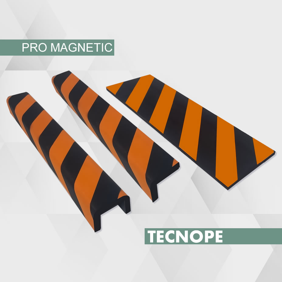 Protezioni di sicurezza magnetiche in gomma ad alta visibilità